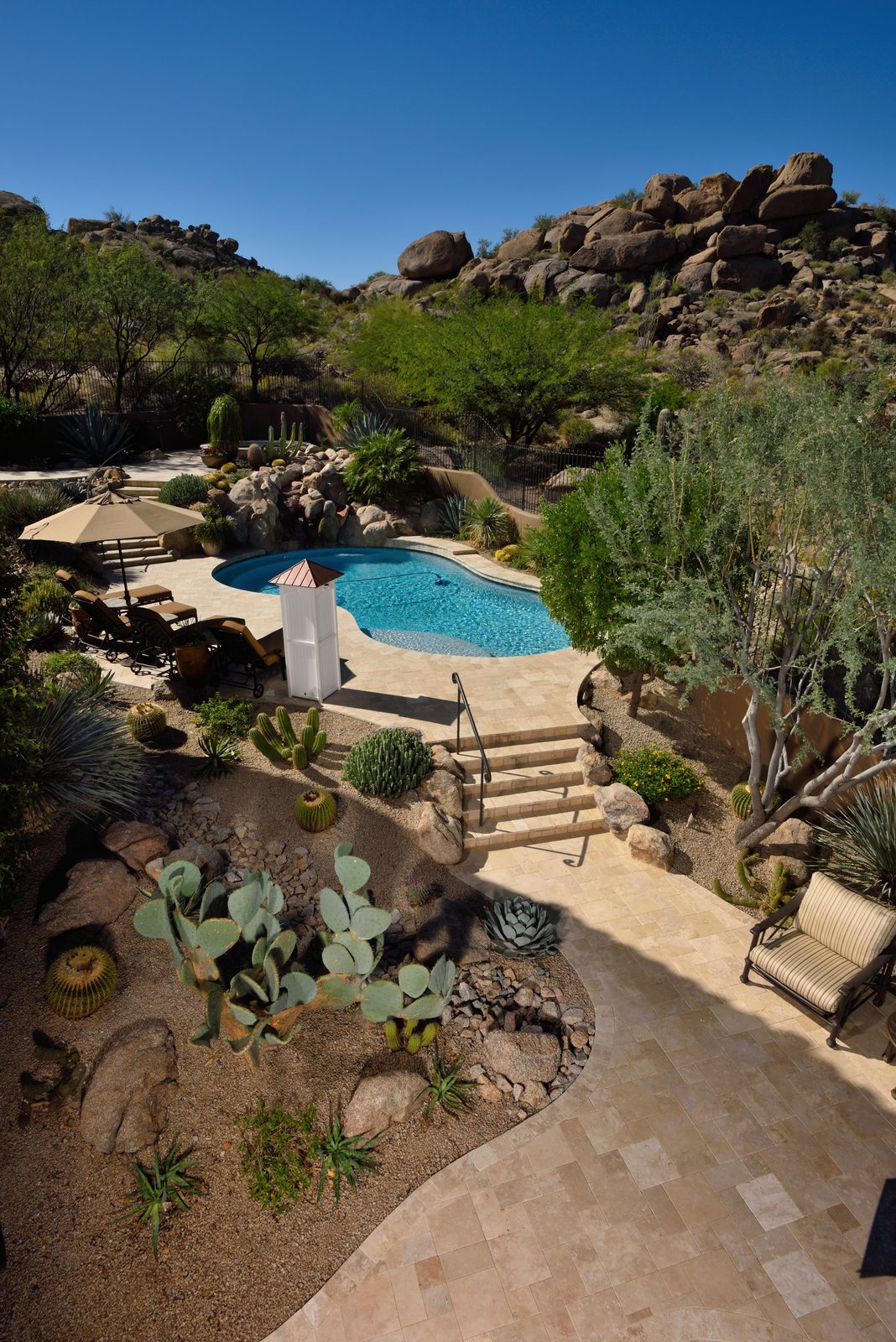 Hillside Pool Walkway