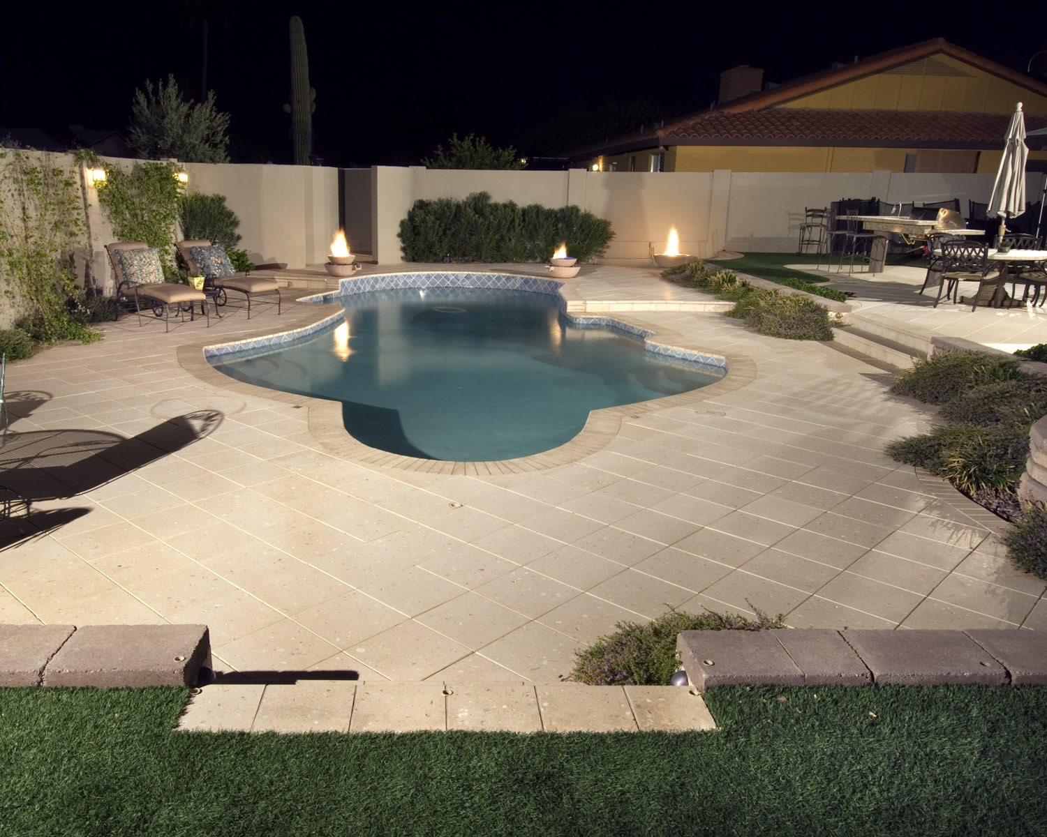 Large-Format Pool Deck